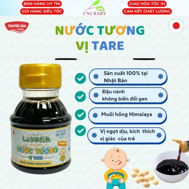 Nước tương tare 100ml Thuyền Xưa ăn dặm vị ngọt dịu, kích thích vị giác trẻ - Giá 100.000đ giảm từ 121.000đ