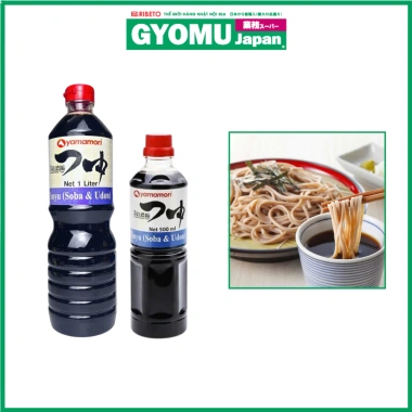 Nước tương Tsuyu Yamamori 500ml 1L cho Soba và Udon, hương vị Nhật Bản, giá giảm 102.000₫