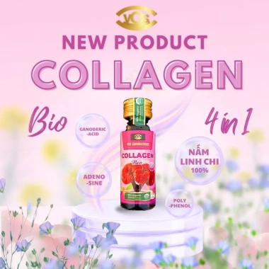 Nước uống Collagen Bio 4 in 1 VOS Ganolucidum + Nấm Linh Chi - Dưỡng da, giảm nếp nhăn, giá 425.000 VND 2
