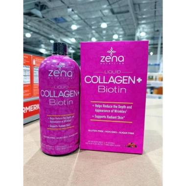 Nước uống Collagen + Biotin Zena Liquid 900ml Mỹ - Chống lão hóa, da, móng, tóc, giá 1.250.000 VND 2