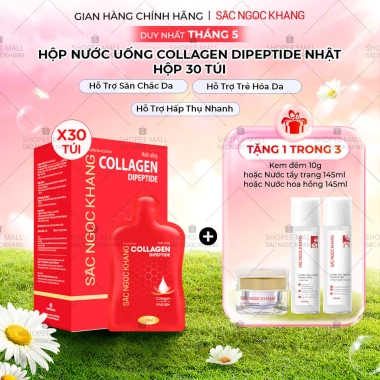Nước uống Collagen Dipeptide Sắc Ngọc Khang - Da sáng ẩm mịn, căng mướt, chỉ 997k