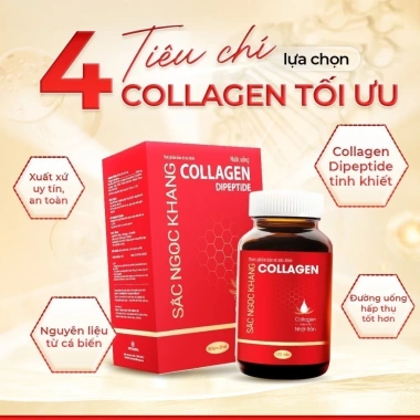 Nước uống Collagen Dipeptide Sắc Ngọc Khang - Da sáng ẩm mịn, căng mướt, chỉ 997k