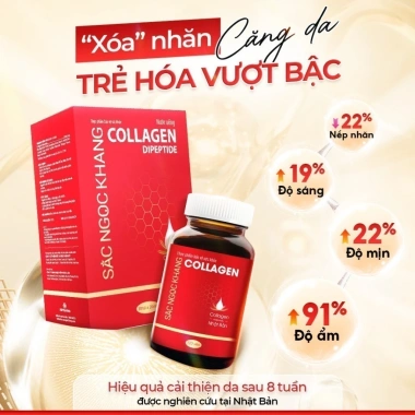 Nước uống Collagen Dipeptide Sắc Ngọc Khang - Da sáng ẩm mịn, căng mướt, chỉ 997k