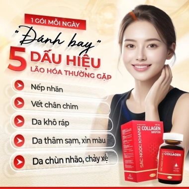 Nước uống Collagen Dipeptide Sắc Ngọc Khang - Da sáng ẩm mịn, căng mướt, chỉ 997k