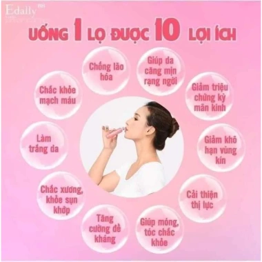 Nước uống Collagen Edally Hàn Quốc - Giảm 21% Đẹp da, tăng đàn hồi, 907.000 VND 5 Nước uống Collagen Edally Hàn Quốc - Giảm 21% Đẹp da, tăng đàn hồi, 907.000 VND 5