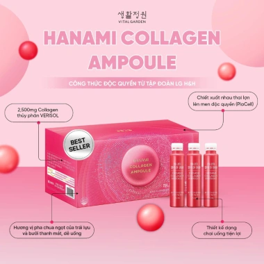 Nước Uống Collagen Hanami LG Hàn Quốc 42 lọ 25ml - Làm đẹp da, chống lão hoá, chỉ 1,350,000 VND