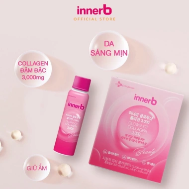 Nước uống Collagen Innerb Glowshot 3.000mg - 12 x 50ml và 6 x 50ml, giảm giá 250k, hỗ trợ da sáng mịn, tăng độ đàn hồi
