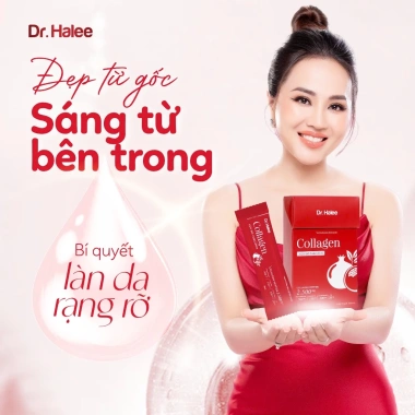 Nước Uống Collagen Lựu Đỏ Curcumin Dr.Halee Dưỡng Da Sáng Mịn, Giảm Nám 10 Gói 15ml Giá Ưu Đãi 850k 2