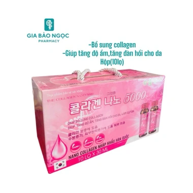 Nước uống Collagen Nano 5.000 nhập khẩu Hàn Quốc 10 lọ - Da đẹp, săn chắc, giảm còn 529k 5