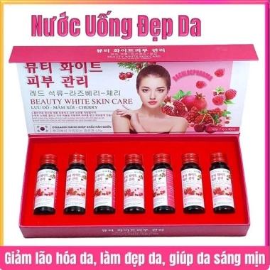 Nước Uống Collagen Nano Lựu Đỏ 1/3 Tuýp Hộp 7 Lọ - Da Trắng Sáng, Giá 94.500₫