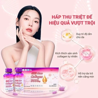 Nước uống Collagen NMN 3.000mg - Hộp 10 chai, giảm giá tới 378k, hỗ trợ da trẻ trung, năng lượng dồi dào 3 Nước uống Collagen NMN 3.000mg - Hộp 10 chai, giảm giá tới 378k, hỗ trợ da trẻ trung, năng lượng dồi dào 3