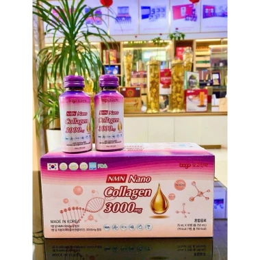 Nước uống Collagen NMN 3.000mg - Hộp 10 chai, giảm giá tới 378k, hỗ trợ da trẻ trung, năng lượng dồi dào 5 Nước uống Collagen NMN 3.000mg - Hộp 10 chai, giảm giá tới 378k, hỗ trợ da trẻ trung, năng lượng dồi dào 5