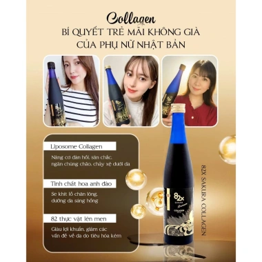 Nước uống Collagen Placenta Sakura Premium 82x - Dưỡng da mịn sáng, giảm giá tới 23% chỉ 2.29 triệu 3