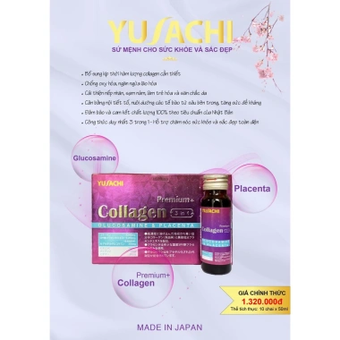 Nước uống Collagen Yusachi Nhật Bản 50.000 Collagen + 32.000 Placenta giảm còn 256.000 VND 2