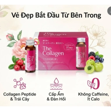 Nước Uống Đẹp Da Collagen Nhật Bản 10 chai 50ml - Cấp ẩm, tăng đàn hồi