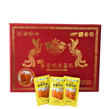 Nước Uống Đông Trùng Hạ Thảo Hộp Gỗ Vàng 30ml 60 Gói DHC Korea Ginseng Giá Ưu Đãi 1.880.000 VND
