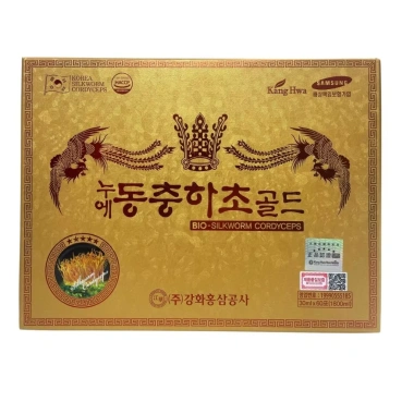 Nước Uống Đông Trùng Hạ Thảo Kanghwa Hộp Vàng 30ml x 60 Gói 1,150,000 tăng sức đề kháng