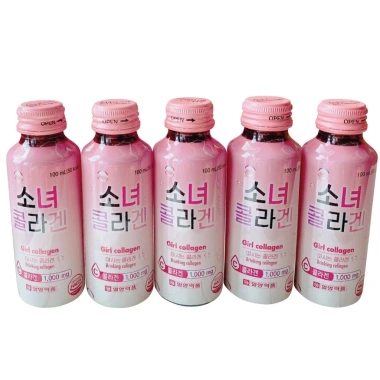 Nước uống Girl Collagen Hàn Quốc 100ml - 10 lọ, giảm giá 120k, tăng độ đàn hồi da