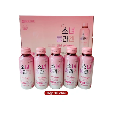 Nước uống Girl Collagen Hàn Quốc 100ml - 10 lọ, giảm giá 120k, tăng độ đàn hồi da