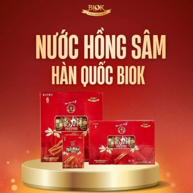 Nước Uống Hồng Sâm Korea Red Ginseng Power BIOK 15-30 Gói - Giảm giá 20% 324k