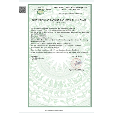 Nước uống hồng sâm Korean Red Ginseng Hàn Quốc mẫu 2.027 - Giá 269.000, giảm giá