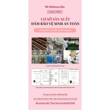 Nước Uống Hồng Sâm Lựu Collagen Hàn Quốc 30 gói - Da Trắng Sáng, Căng Bóng, Tăng Đề Kháng - Giá 435.000₫