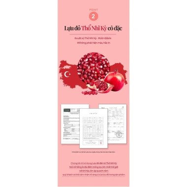 Nước Uống Hồng Sâm Lựu Collagen Hàn Quốc 30 gói - Da Trắng Sáng, Căng Bóng, Tăng Đề Kháng - Giá 435.000₫