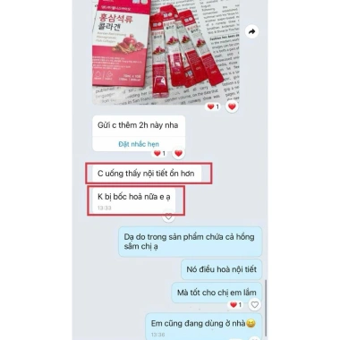 Nước Uống Hồng Sâm Lựu Collagen Hàn Quốc 30 gói - Da Trắng Sáng, Căng Bóng, Tăng Đề Kháng - Giá 435.000₫