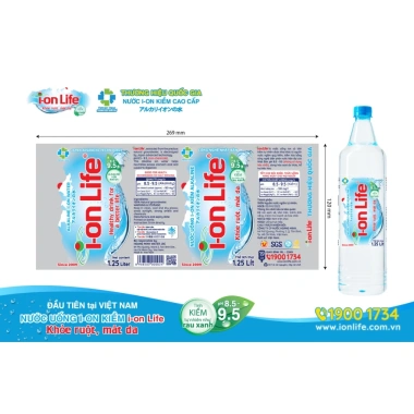 Nước uống kiềm ionLife 4.5L thùng 4 chai - Vi khoáng tự nhiên, công nghệ Nhật Bản, 40k