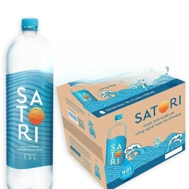 Nước Uống Satori Tinh Khiết Hoàn Lưu Khoáng 350ml-500ml-1.5L Giá chỉ 88.998₫ 11 Nước Uống Satori Tinh Khiết Hoàn Lưu Khoáng 350ml-500ml-1.5L Giá chỉ 88.998₫ 11