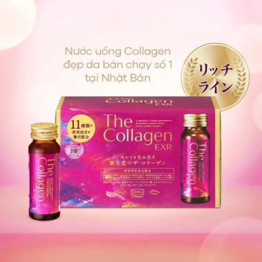 Nước uống Shiseido The Collagen Luxerich 10 chai 50ml chính hãng Nhật Bản 2.026 - 495k