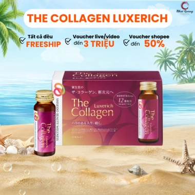 Nước uống SHISEIDO The Collagen Luxerich 10 chai 50ml - Chống lão hóa, giảm giá 970.000₫