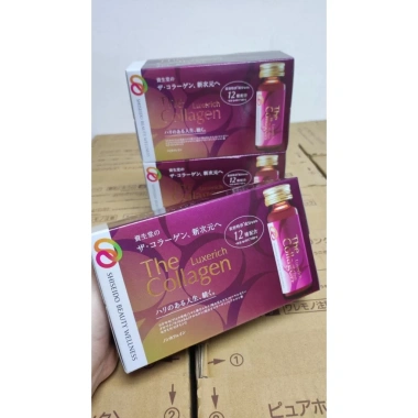Nước uống SHISEIDO The Collagen Luxerich 10 chai 50ml - Chống lão hóa, giảm giá 970.000₫ 6 Nước uống SHISEIDO The Collagen Luxerich 10 chai 50ml - Chống lão hóa, giảm giá 970.000₫ 6