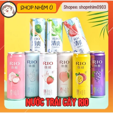 Nước uống trái cây lên men Rio lon 330ml - Vị tươi tự nhiên, giảm giá 58.000 VND