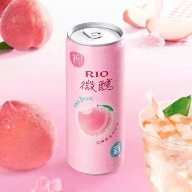 Nước uống trái cây lên men Rio lon 330ml - Vị tươi tự nhiên, giảm giá 58.000 VND