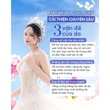 Nước uống trắng da 82X Collagen Placenta, giảm còn 1.9tr, da sáng mịn, dưỡng sâu