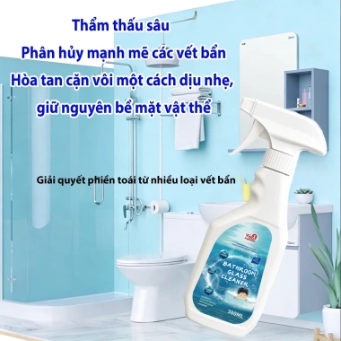 Nước Vệ Sinh Phòng Tắm Đa Năng 380ml - Làm Sạch Kính, Gương, Vòi Sen, Khử Mùi Hiệu Quả Giá Ưu Đãi 67.620 VND