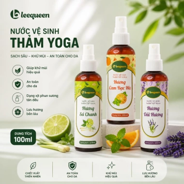 Nước vệ sinh thảm Yoga 4 mùi hương không cồn Leequeen giá ưu đãi 117.000₫