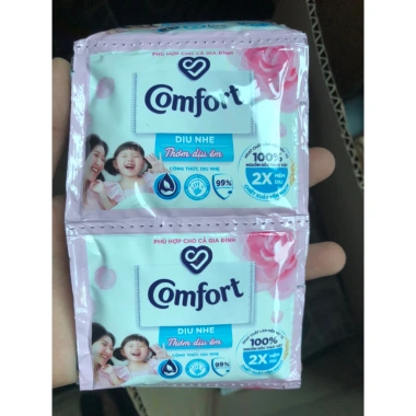 Nước xả vải Comfort dây 1 dây 10 gói – Giá chỉ 23.500đ, hương thơm lâu, mềm mại, tiết kiệm 7