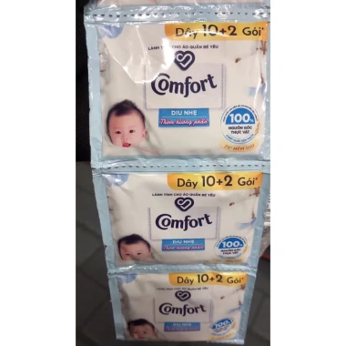 Nước xả vải Comfort dây 1 dây 10 gói – Giá chỉ 23.500đ, hương thơm lâu, mềm mại, tiết kiệm 9