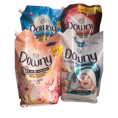Nước Xả Vải Downy 3L Huyền Bí Đam Mê Tinh Dầu Thiên Nhiên Korean Spring Giá ưu đãi 217k 2