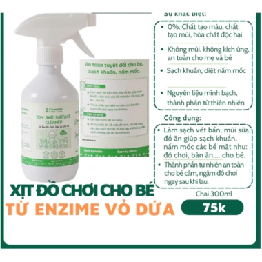 Nước xịt lau đồ chơi, bàn ăn cho bé Fuwa3e 300ml – Enzyme vỏ dứa Organic, giảm giá 95k 3 Nước xịt lau đồ chơi, bàn ăn cho bé Fuwa3e 300ml – Enzyme vỏ dứa Organic, giảm giá 95k 3