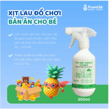 Nước xịt lau đồ chơi, bàn ăn cho bé Fuwa3e 300ml – Enzyme vỏ dứa Organic, giảm giá 95k 4 Nước xịt lau đồ chơi, bàn ăn cho bé Fuwa3e 300ml – Enzyme vỏ dứa Organic, giảm giá 95k 4