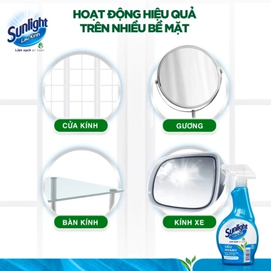 Nước Xịt Sunlight Lau Kính Siêu Nhanh 520ml - Giá chỉ 32.000₫, giảm từ 40.640₫ 4