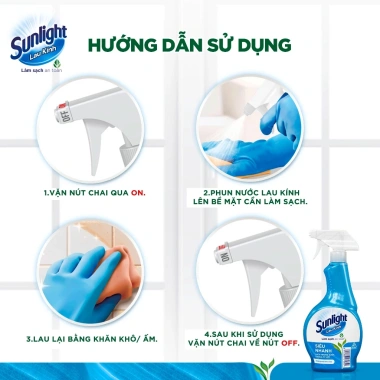 Nước Xịt Sunlight Lau Kính Siêu Nhanh 520ml - Giá chỉ 32.000₫, giảm từ 40.640₫ 6