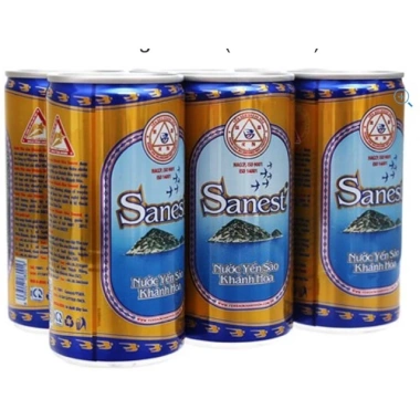 Nước Yến Sanest Khánh Hòa lon 190ml- có đường 3 Nước Yến Sanest Khánh Hòa lon 190ml- có đường 3