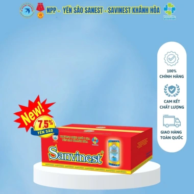 Nước Yến Sào Khánh Hòa Sanvinest 7,5% Cao Cấp 190ml - Thùng 30 Lon Giá Ưu Đãi 310.000đ