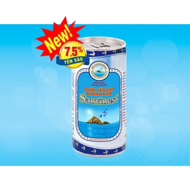 Nước Yến Sào Khánh Hòa Sanvinest 7,5% Cao Cấp 190ml - Thùng 30 Lon Giá Ưu Đãi 310.000đ