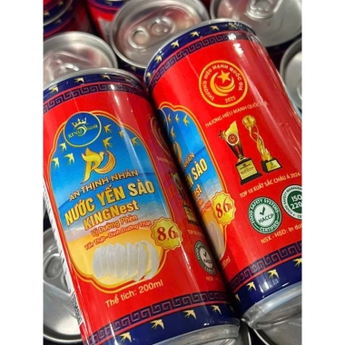 Nước Yến Sào KINGNest 8.6% Yến Thật - Hộp 6 Lon 200ml Quà Biếu Sang Trọng Giá 180.000 VND 5
