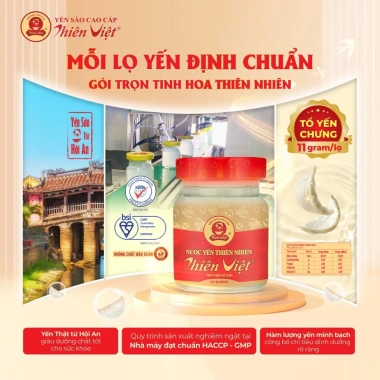 Nước Yến Sào Thiên Việt vị Đông Trùng Hạ Thảo 6 hũ 70ml Giá ưu đãi 240k tăng sức đề kháng 6